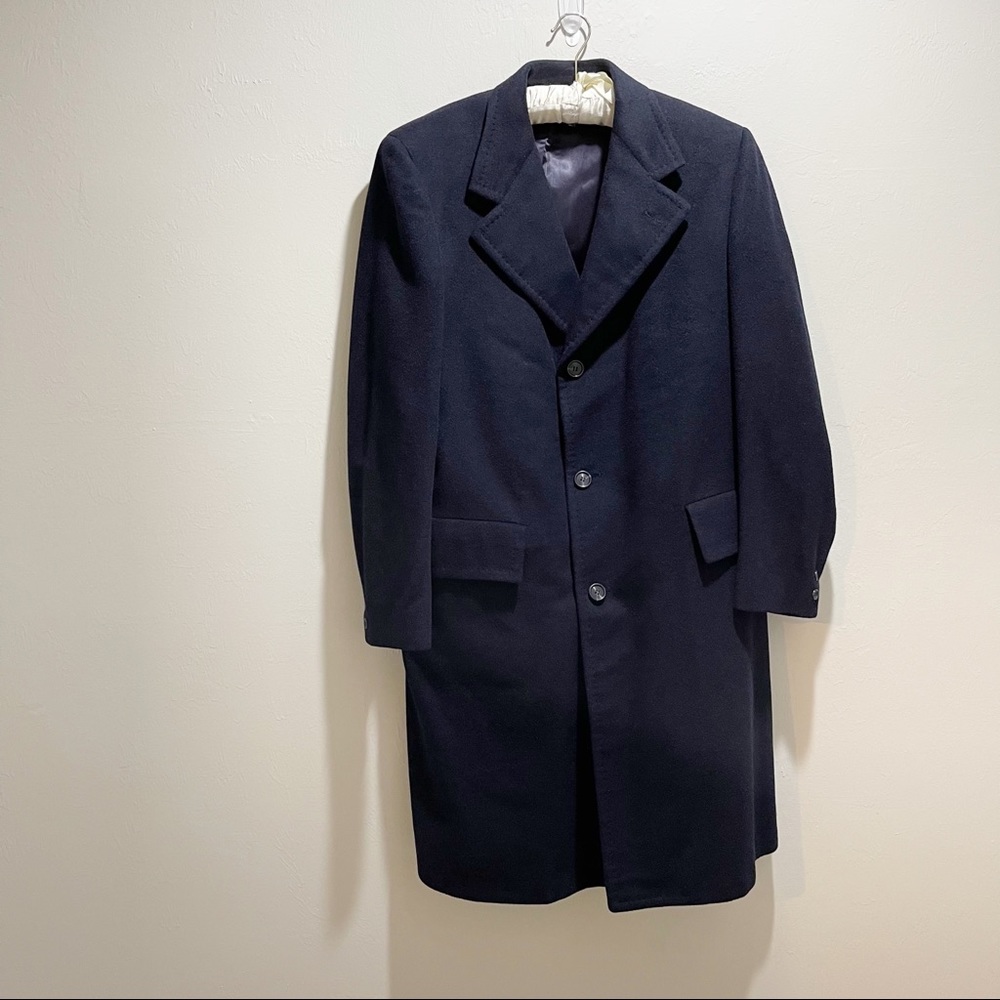 Vintage 1970s DHALISHAN 100% Cashmere Overcoat